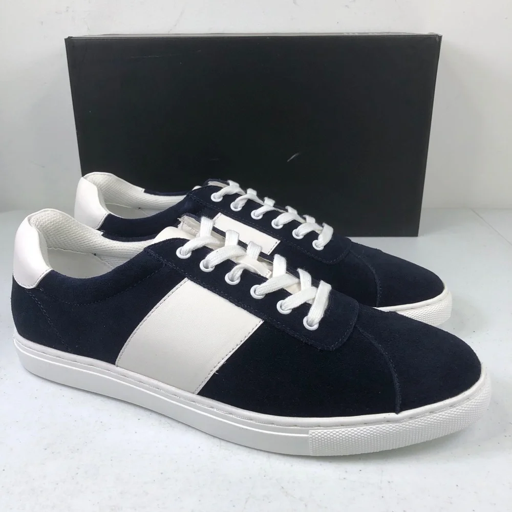 BAR III Keagan Navy Sneaker Lace Up Shoes - Picture 9 of 10